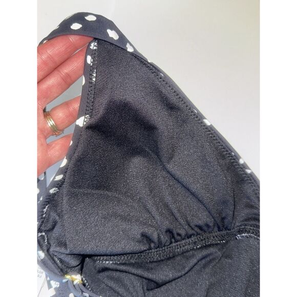 Leilani One Piece Swimsuit Black White Adjustable Straps Flatter Bra Cups 10 NWT - Picture 12 of 13